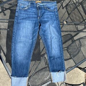 Discontinued Joes Jeans “The Smith” mid rise straight crop jeans